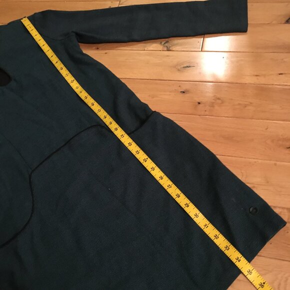 Skunkfunk Gebara Eurofashion Myrtle Green Keyhole Dress With Black Piping - Picture 10 of 15